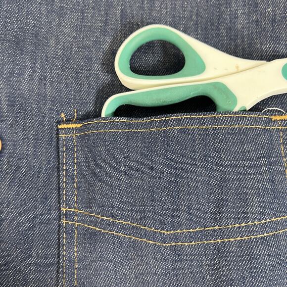 Vintage Sears Roebucks Vest Mens M Tall Blue Sherpa Lined Denim Workwear USA - Picture 4 of 14